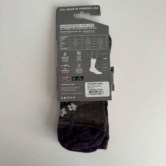 NEW Darn Tough Merino Wool Lifestyle Crew Socks Size Large L - Picture 3 of 4